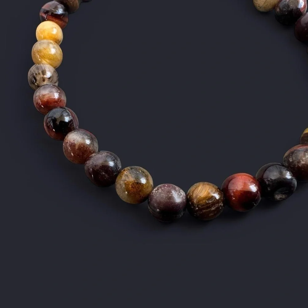 Tiger’s Eye Gemstone Bead Bracelet 6mm